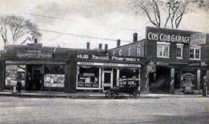 Cos Cob hacia 1910. Postal de la época.