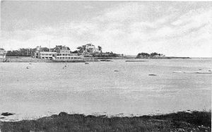 Vista de Indian harbor, Greenwich, hacia 1920. Postal de la época.