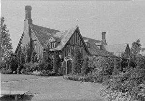 Residencia familia en Portchester hacia 1920. Imagen procedente de Library of Congress.