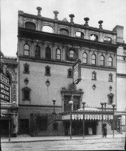 Belasco Theatre en 1903. Fotografía de Geo. P. Hall & Son procedente de Digital Culture of Metropolitan New York.