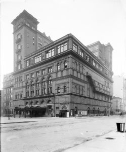 Carnegie Hall hacia 1910. Imagen procedente de Library of Congress.