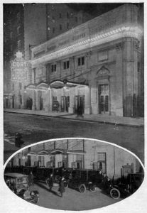 Imagen publicitaria de Cort Theatre a principios del siglo XX. Imagen procedente de New York Public Library.