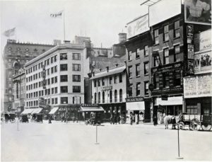 West 42nd Street hacia 1905. Imagen procedente de New York Public Library. 