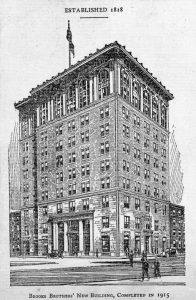 Brooks Brothers Building en Madison Avenue en 1915. Imagen procedente de New York Public Library. 