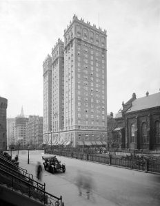 Vanderbilt Hotel hacia 1910. Imagen procedente de Library of Congress.