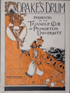 Partitura musical de uno de los espectáculos del Triangle Club en 1923. Imagen procedente de Princeton University Archives.