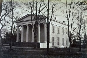 Whig Hall en 1873. Imagen procedente de Princeton University Archives.